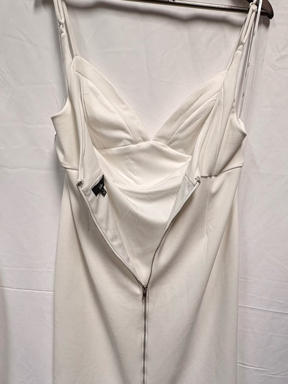 Lulus All In Favor White Backless Bridal Midi Dress XL - Picture 12 of 16